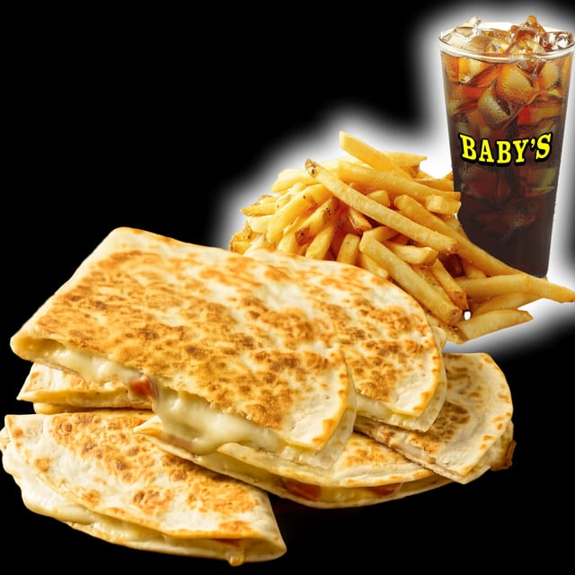 Jumbo Cheese Quesadillas Meal.