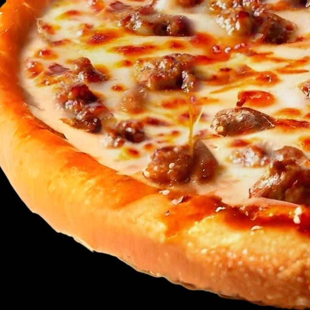 Sausage Pizza Slice.