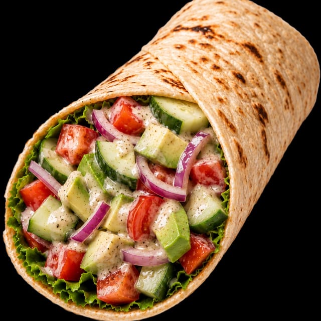 Avocado Veggie Wrap.