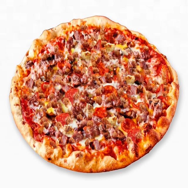Five Meat Pizza.
